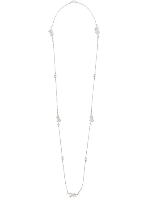 Shaun Leane Cherry Blossom pearl and diamond necklace Silver CB039SSWHNOS