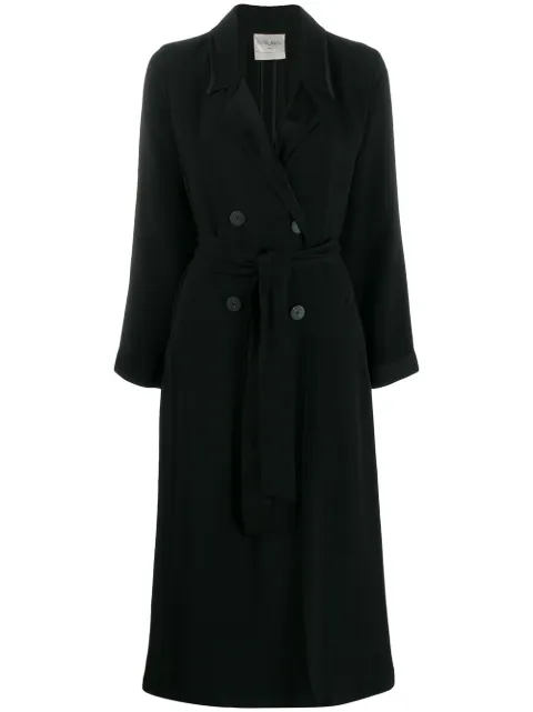 Forte Forte belted double breasted coat Black 6527MYCOAT