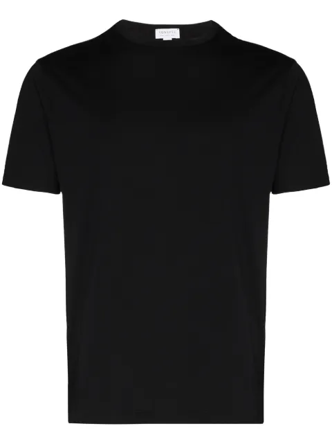 Sunspel short-sleeve cotton T-shirt Black MTSH0001BKAA