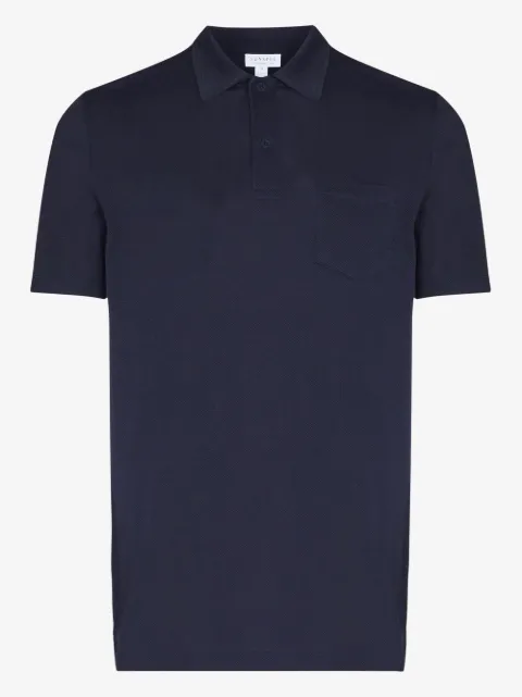 Sunspel Riviera polo shirt Blue MPOL1026BUAA
