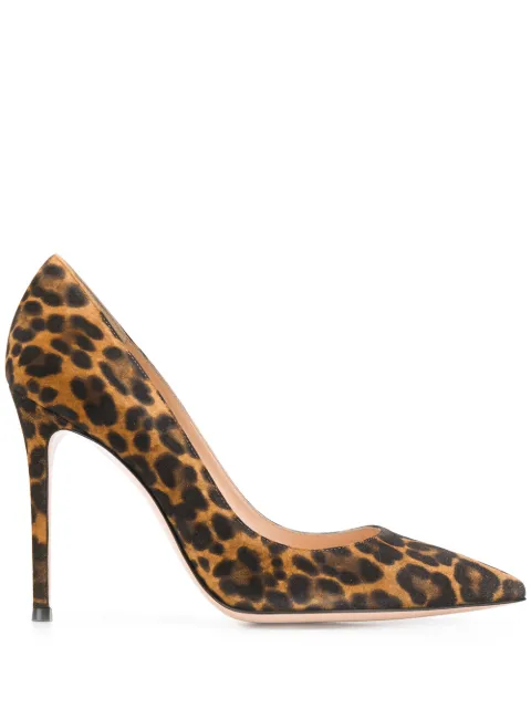 Gianvito Rossi Gianvito leopard print pumps Brown G2847015RICCMD