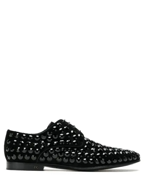 Dolce & Gabbana stud-embellished oxford shoes Black A10480AK526