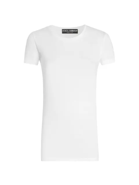 Dolce & Gabbana short-sleeve cotton T-shirt White F8H32TG7TLC