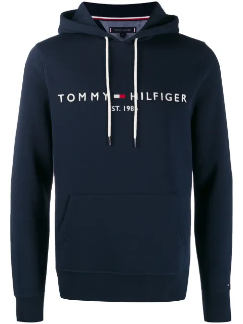 Tommy Hilfiger embroidered logo hoodie Blue MW0MW10752