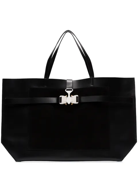 1017 ALYX 9SM tri-buckle tote Black AAWTB0002LE01