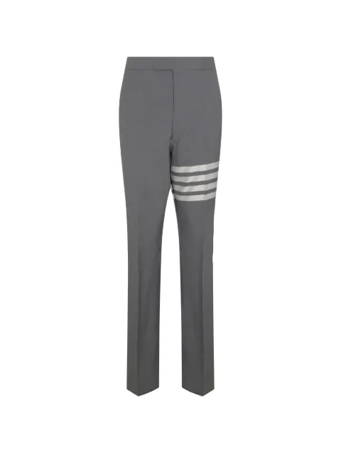 Thom Browne plain weave 4-Bar backstrap trousers Grey MTC001A06146