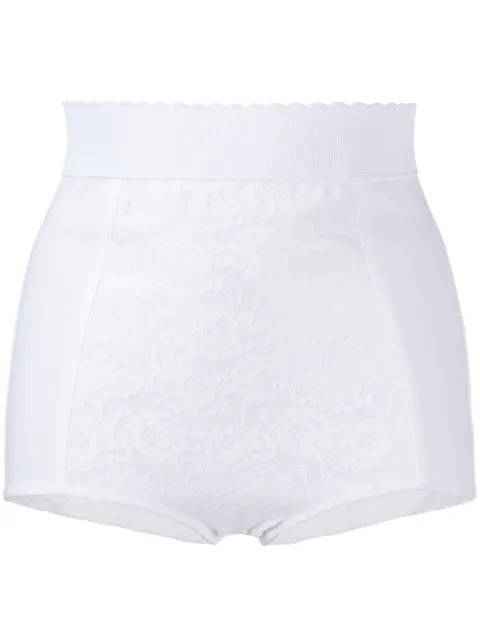 Dolce & Gabbana high-waisted jacquard briefs White FTAG1TG9798