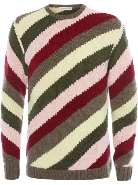 JW Anderson chunky stripe jumper Red KW20519F520460