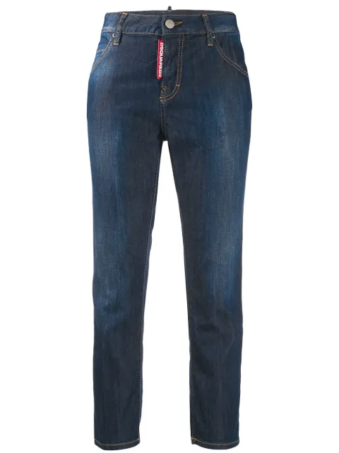 DSQUARED2 cropped girlfriend fit jeans Blue S75LB0204S30341