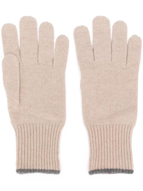 Brunello Cucinelli cashmere gloves Neutrals M2293118CZ695