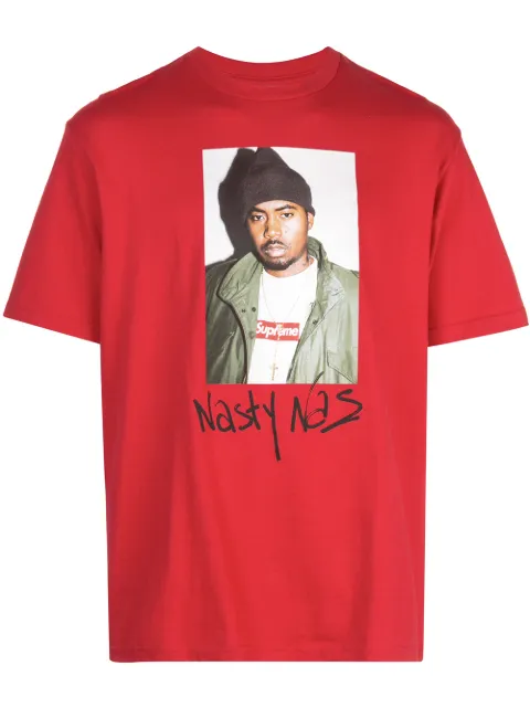 Supreme Nasty Nas photo-print T-shirt Red SU2314