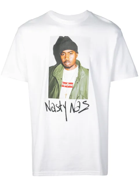 Supreme Nasty Nas graphic-print T-shirt White SU1992