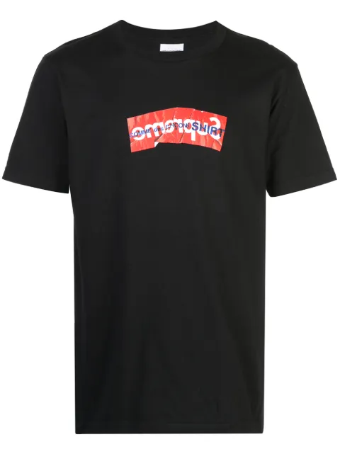 Supreme Supreme x CDG logo print T-shirt Black SU1608