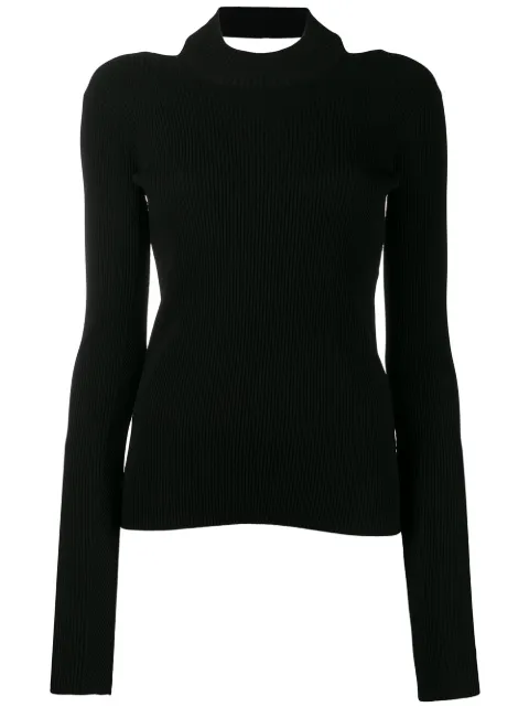 Helmut Lang open back jumper Black J04HW703