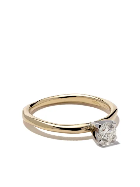 Wouters & Hendrix Gold 18kt yellow and white gold Diamond ring Gold R1D42YGWG