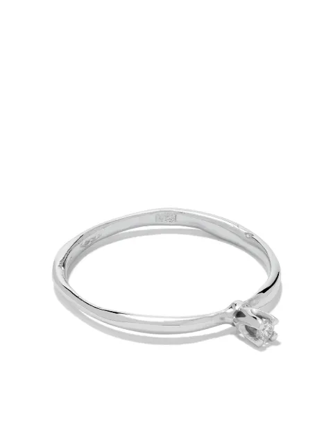 Wouters & Hendrix Gold 18kt white gold Diamond ring Silver R1D32WWG