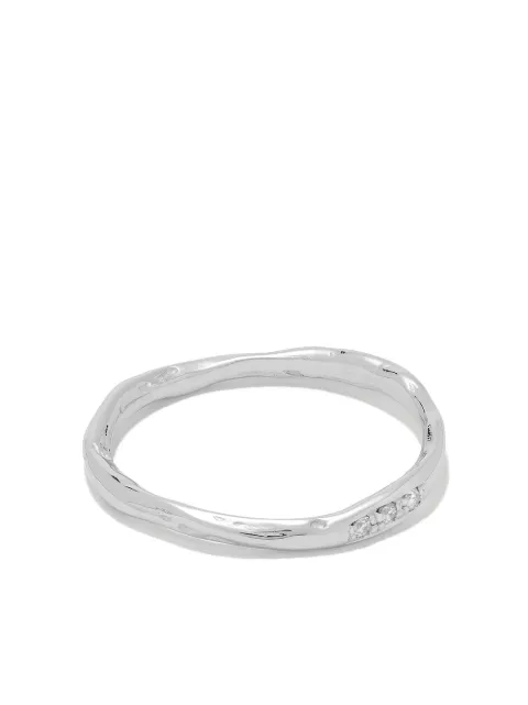 Wouters & Hendrix Gold 18kt white gold Diamond band Silver R1D2WWG