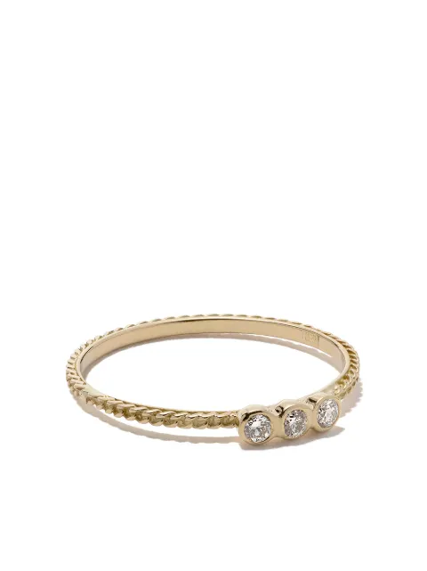 Wouters & Hendrix Gold 18kt yellow gold Chain Diamond ring Gold R1D37WYG