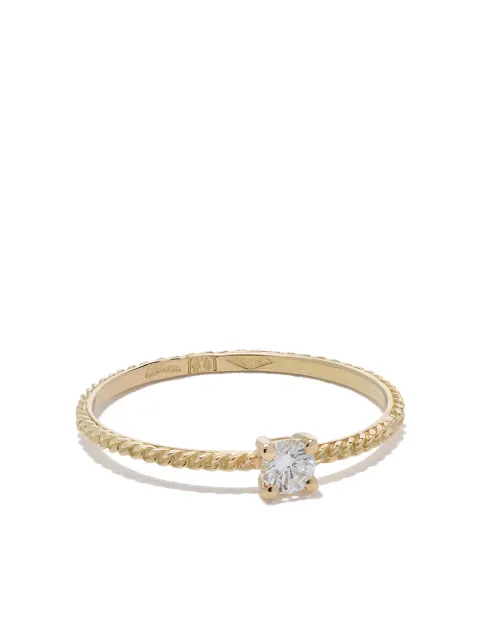 Wouters & Hendrix Gold 18kt gold diamond Uzerai exclusive ring Gold R1D46WYG