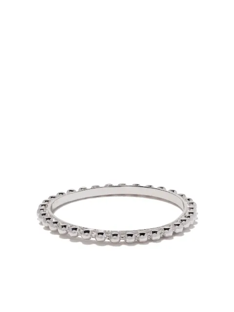 Wouters & Hendrix Gold 18kt white gold Ball Chain ring Silver R134WG