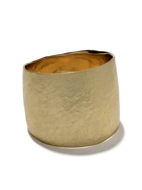 Wouters & Hendrix Gold 18kt gold hammered ring R156YG