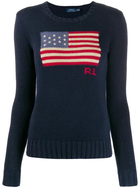 Polo Ralph Lauren U.S.A. flag jumper Blue 211662510001