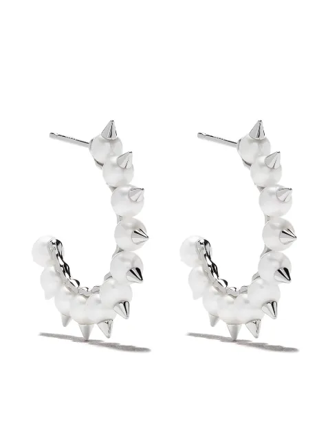 TASAKI 18kt white gold Danger Tribe pearl earrings Silver EC3780W