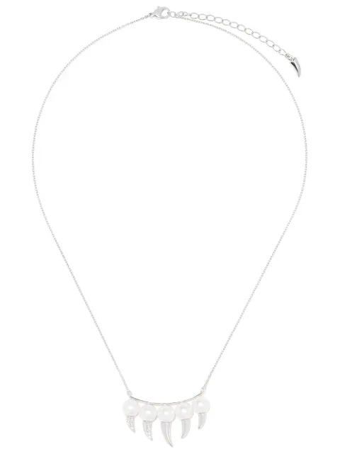 TASAKI 18kt white gold diamond Danger Fang necklace Silver P15641W