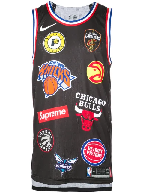 Supreme Nike/NBA Teams Basketball Jersey tank Black SU3925