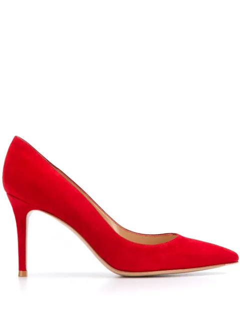 Gianvito Rossi pointed-toe pumps Red G2458085RICCAM