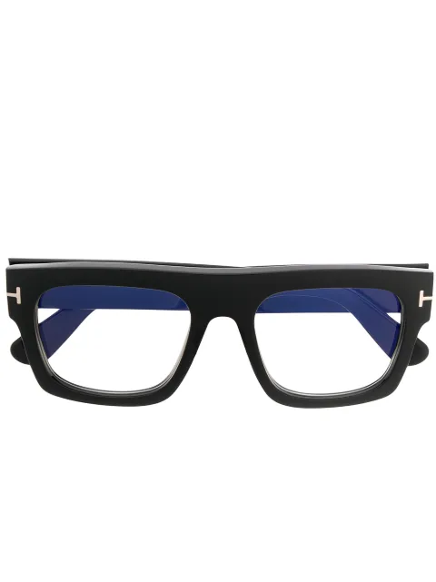 TOM FORD Eyewear Fausto rectangular frame glasses Black TF5634B
