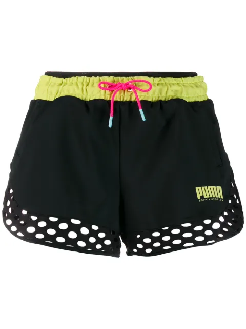 Puma X Sophia Webster panelled running shorts Black 57855801