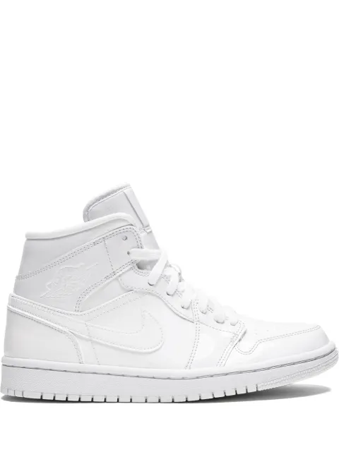 Jordan Air Jordan 1 Mid "Triple White Patent Leather" sneakers White BQ6472