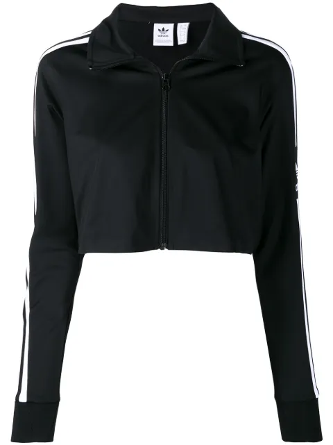 adidas cropped track jacket Black DU8192