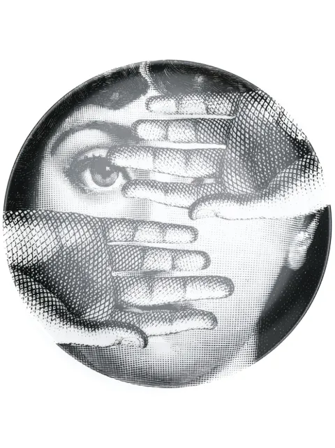 Fornasetti Fornasetti 26cm Wall Plate N154 Black PTV154X