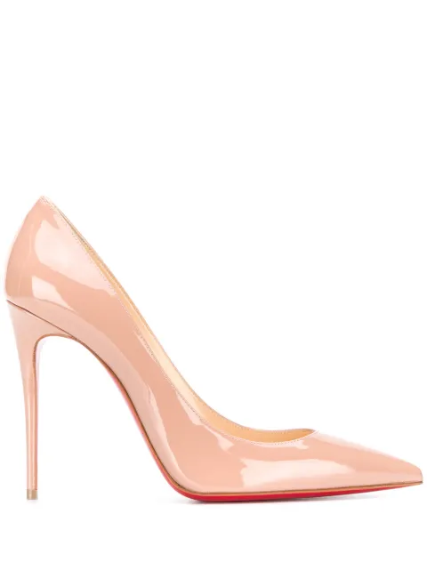 Christian Louboutin Kate patent-leather pumps Neutrals 3191411PK20