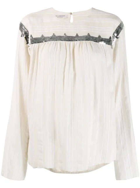 Philosophy Di Lorenzo Serafini sequin embellished blouse Neutrals A02332135