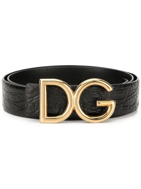Dolce & Gabbana DG logo belt Black BC4248A2107