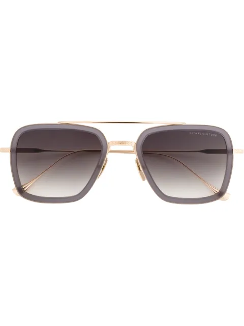 Dita Eyewear Flight 006 square-frame sunglasses Gold 7806HGRYGLD52