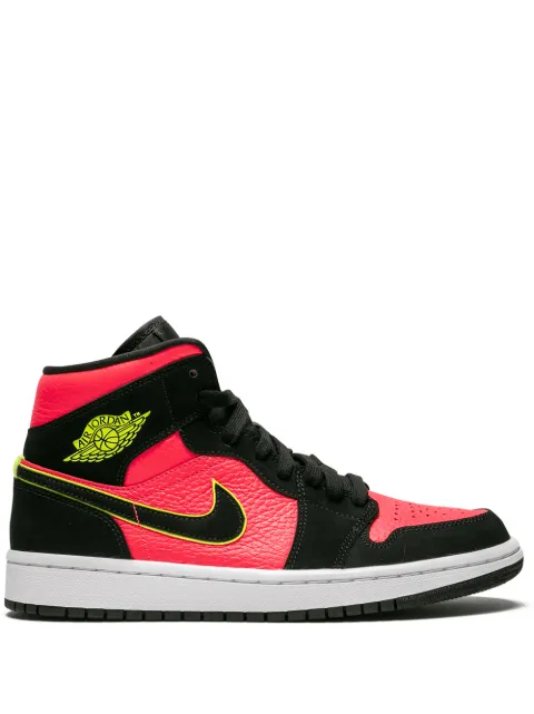 Jordan Air Jordan 1 Mid "Hot Punch/Volt" sneakers Black BQ6472