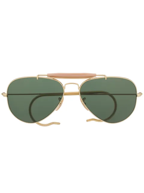 Ray-Ban aviator sunglasses Gold RB3030L0216