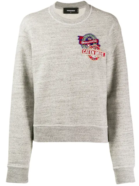 DSQUARED2 embroidered logo sweatshirt Grey S75GU0243S25148