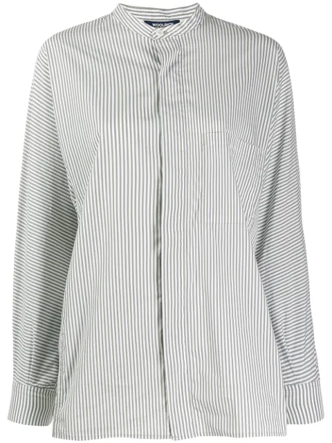 Woolrich stripe long-sleeve shirt White WWCAM0677UT1501