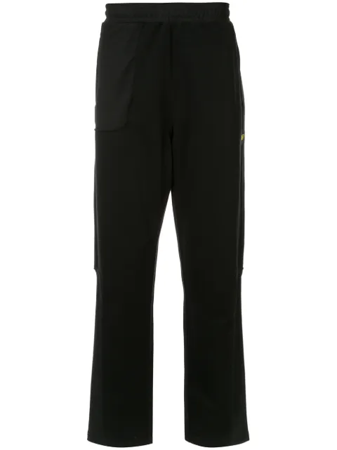 Affix straight-leg track pants Black AFXS19TR02B