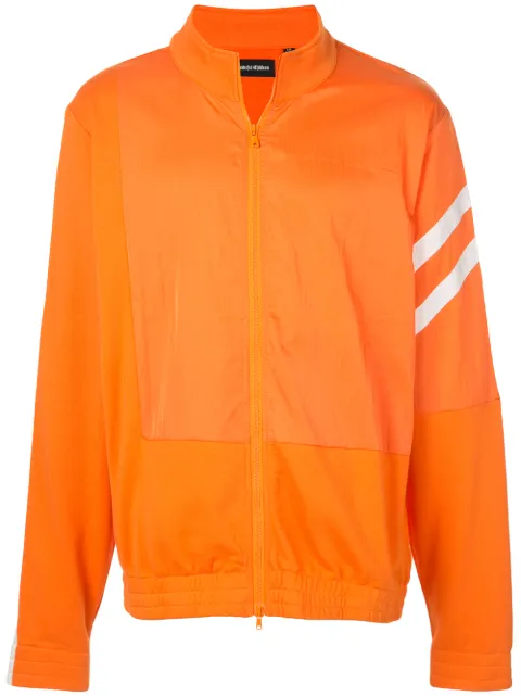 God's Masterful Children geometric panelled bomber jacket Orange GMC08AIX27