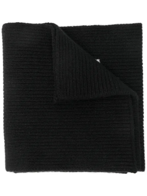 Valentino Garavani logo-jacquard cashmere-blend scarf Black YET00AHIF