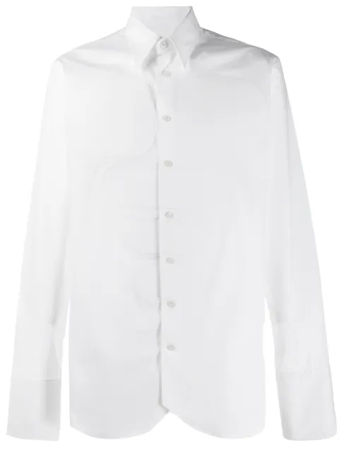 Walter Van Beirendonck Pre-Owned 2013's Silent Secrets panelled shirt White WVBXHOL069