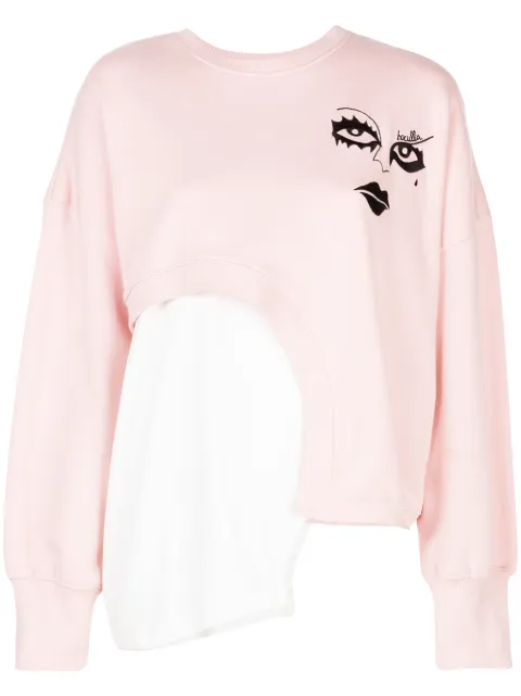 Haculla Witch Hybrid sweatshirt Pink HAW08AIK18