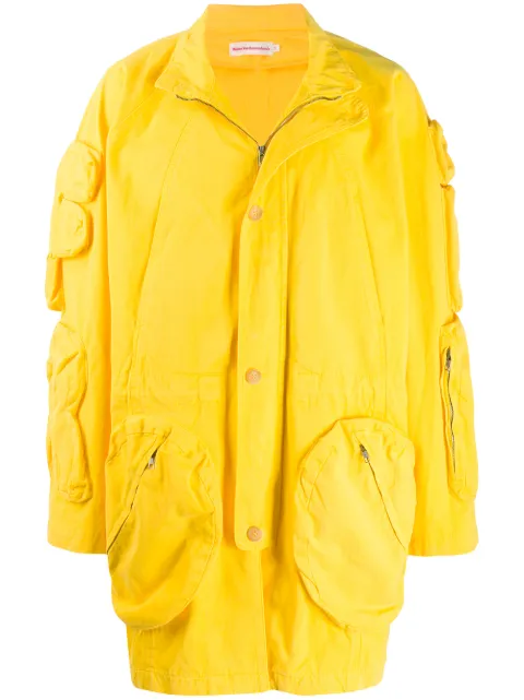 Walter Van Beirendonck Pre-Owned 2010/11's Take A W-Ride cargo coat Yellow WVBXHOL055