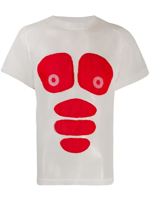 Walter Van Beirendonck Pre-Owned 2009 Explicit metallic glitter T-shirt White WVBXHOL039
